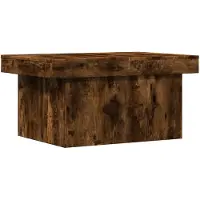 vidaXL Table basse chêne fumé 80x55x40 cm bois composite