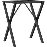vidaXL Châssis de table de salle à manger en X 60x50x73 cm Acier
