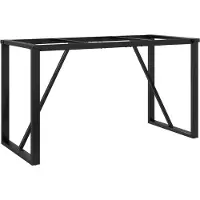 vidaXL Châssis de table de salle à manger en forme de O 120x60x73 cm Acier