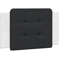 vidaXL Coussin de tête de lit "Zadar" noir et blanc 80 cm similicuir
