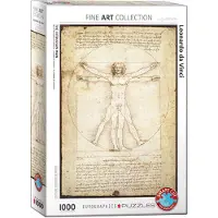 Eurographics Puzzle Leonard de Vinci : L'homme de Vitruve - 1000 pièces