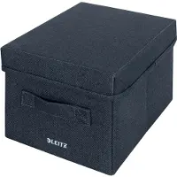 Leitz S Fabric Torage Box With Lid 2 Pieces Noir