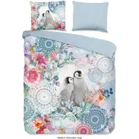 Hip Enveloppe de couette "mandalas et pingouins" - Multi - (240x200/220 cm) - Flanelle de coton