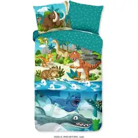 Good Morning Housse de couette pour enfants Prehistoric 140x200/220 cm