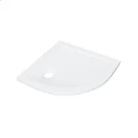 ZEZA Selva Receveur de douche - 80x80x4cm - quart de rond - Acrylique - brillant blanc P28A