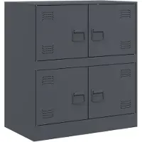 vidaXL Sideboard Anthracite 67x39x73 cm Acier