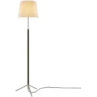 Santa & Cole Pie de Salón Lampadaire G3 | Natural Ribbon | Chrome-Plated