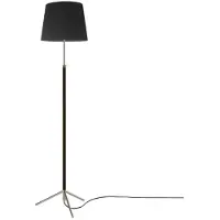 Santa & Cole Pie de Salón Lampadaire G3 | Black Ribbon | Chrome-Plated