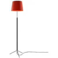 Santa & Cole Pie de Salón Lampadaire G3 | Red-Amber Ribbon | Chrome-Plated
