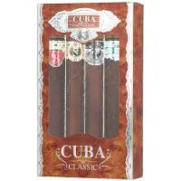 Cuba - Coffret classique Gold EDT 35 ml, Orange EDT 35 ml, Red EDT 35 ml, Blue EDT 35 ml 140ml