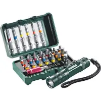Metabo Coffret d'embouts de vissage SP 626721000 - 29 pièces + Mini Flash Light