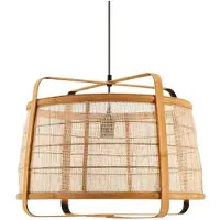 LINDBY Suspension , Liriana, dimmable, Bois, Salon / séjour, Bambou, Rustique