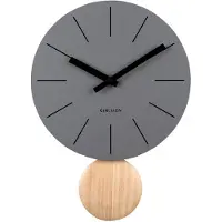Karlsson – Horloge murale Arlo Pendule – Gris foncé