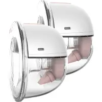 Youha Double Tire-Lait Sans Fil + App - Gen 2 - Tire-Lait Sans Fil - Tire-Lait Portable Rechargeable - Sans Bpa - Sans Fils - 22mm & 24mm - Allaitement - Ensemble De 2 Pièces - Contrôlable Via App