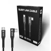 VORTEX VR Câble VR Link 10 m USB-C vers USB-C – Câble de données VR haute vitesse pour Meta Quest 3 / Quest 2 / Quest 3S – Compatible Oculus Link