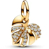 Pandora Charm Pendant Feuille De Monstera Scintillant