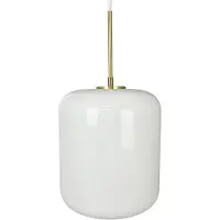 Dyberg Larsen Suspension , Silvia, dimmable, Blanc, Salon / séjour, Verre, Design