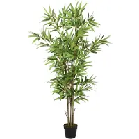 vidaXL Bambou artificiel 368 feuilles 80 cm vert