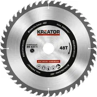 Kreator Lame de scie pour Bois 250 x 30 x 3 mm 48T