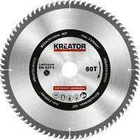 Kreator Lame de scie pour Bois 254 x 30 x 3 mm 80T