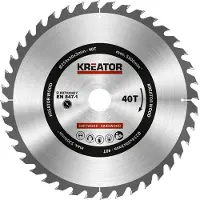 Kreator 254x30x3.0 Mm 40t Wood Circular Saw Disc Argenté
