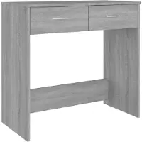 vidaXL Bureau gris Sonoma 80x40x75 cm bois composite