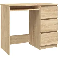 vidaXL Bureau Chêne Sonoma 90x45x76 cm Bois composite