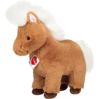 Teddy HERMANN® Teddy Hermann Poney Shetland Yuna, Doudou, Peluche, Enfant de cœur, Brun Blanc, 30 cm, 939634