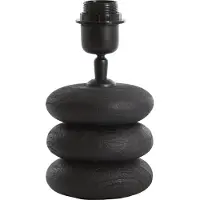 Light & Living Lampe de table - noir - BUDONGO - bois - luminaire individuel - E27 - 7043312 -