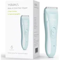 Youha - Rasoir électrique - Tondeuse à cheveux pour bébés - Tondeuse à cheveux pour enfants - Tondeuse - 2 peignes à cheveux - Câble de charge inclus - IPX 6