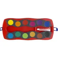 Faber-Castell Palette de peinture Connector 12 couleurs - Rouge