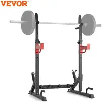 Markenlos Support pour squats, en acier, noir, 110 x 110 x 160