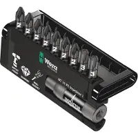 Wera Assortiment d'embouts Bit-Check Impaktor, 10 pièces, PZ