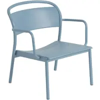 Muuto Linear Steel Lounge Armchair Pale Blue
