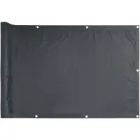 vidaXL Pare-vue balcon Anthracite 500x120 cm PVC