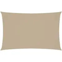 vidaXL Voile de parasol tissu oxford rectangulaire 5x8 m beige