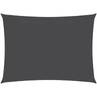 vidaXL Voile de parasol tissu oxford rectangulaire 3x5 m anthracite