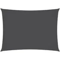 vidaXL Voile de parasol tissu oxford rectangulaire 3x4,5 m anthracite