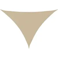 vidaXL Voile de parasol Tissu Oxford triangulaire 4x5x6,4 m beige