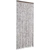 vidaXL Rideau moustiquaire brun et beige 90x200 cm chenille