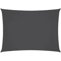 vidaXL Voile de parasol tissu oxford rectangulaire 2,5x4,5m anthracite