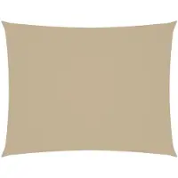 vidaXL Voile de parasol tissu oxford rectangulaire 3,5x5 m beige
