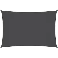 vidaXL Voile de parasol Tissu Oxford rectangulaire 5x7 m Anthracite