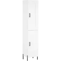 vidaXL Highboard blanc 34,5x34x180 cm Bois composite
