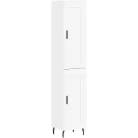 vidaXL Highboard blanc 34,5x34x180 cm Bois composite