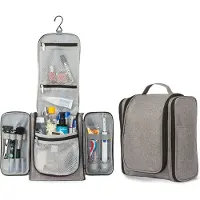 TRVLMORE Trousse de toilette XL - Suspension avec crochet - Gris