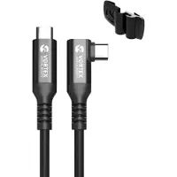VORTEX VR Oculus Link Câble VortexVR 3m + support | USB-C | pour Oculus Quest 2 (ou Quest 1) | SteamVR | SideQuest