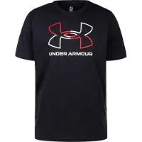 Under Armour T-Shirt fonctionnel 'Foundation' rouge / noir / blanc