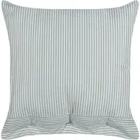 Beliani Coussin Sebrine 45 X 45 Cm À Rayure Vert Menthe