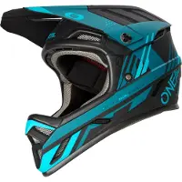 O'Neal Backflip Strike, casque de vélo ,Mat Noir/Turquoise ,S